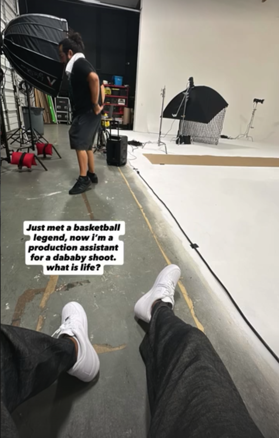on set, dababy her shoot